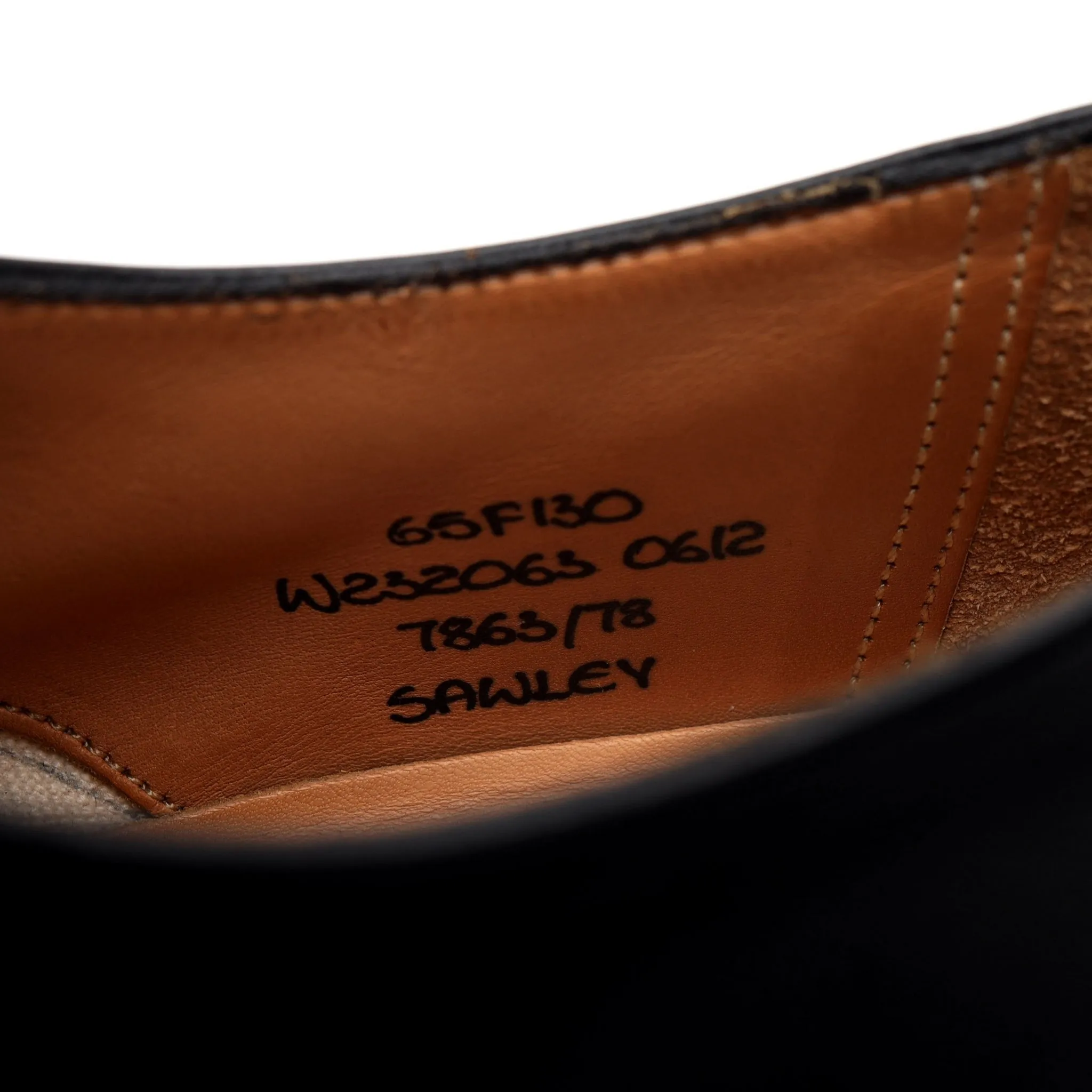 'Sawley' Black Leather Derby UK 6.5 F