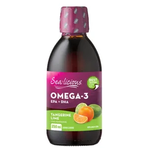 Sealicious Omega-3 EPA   DHA - Tangerine Lime 250ml