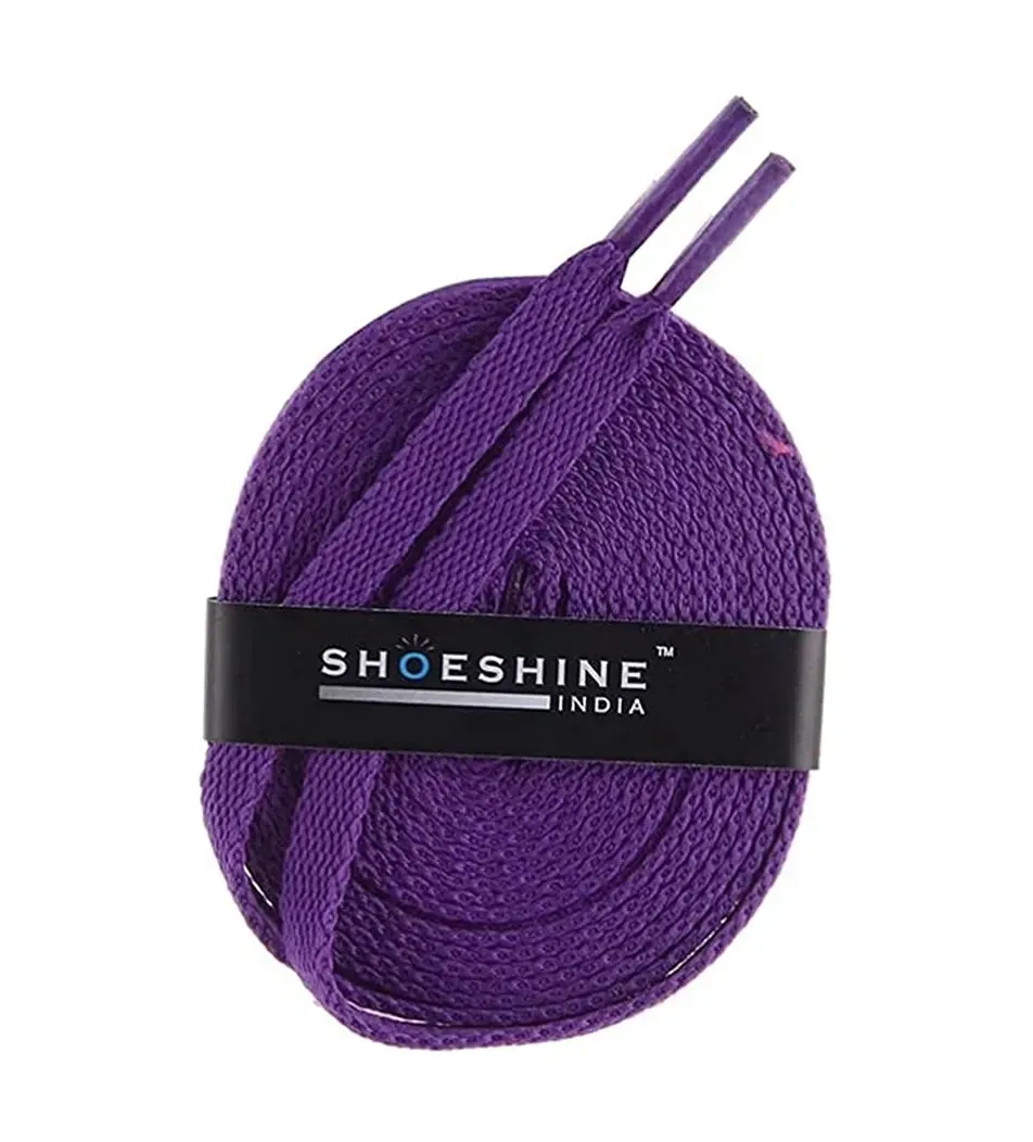 SHOESHINE Flat Shoelace (1 Pair) Red sports and sneaker shoe laces