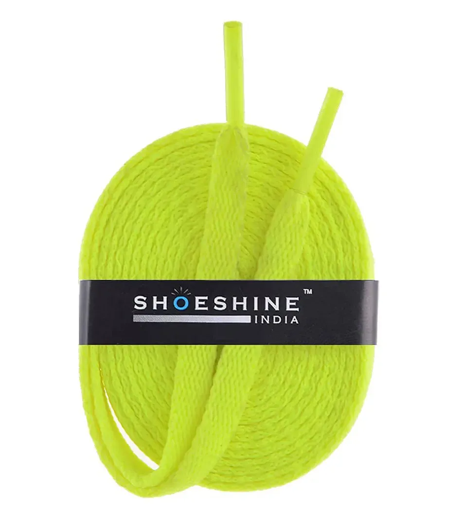 SHOESHINE Flat Shoelace (1 Pair) Red sports and sneaker shoe laces