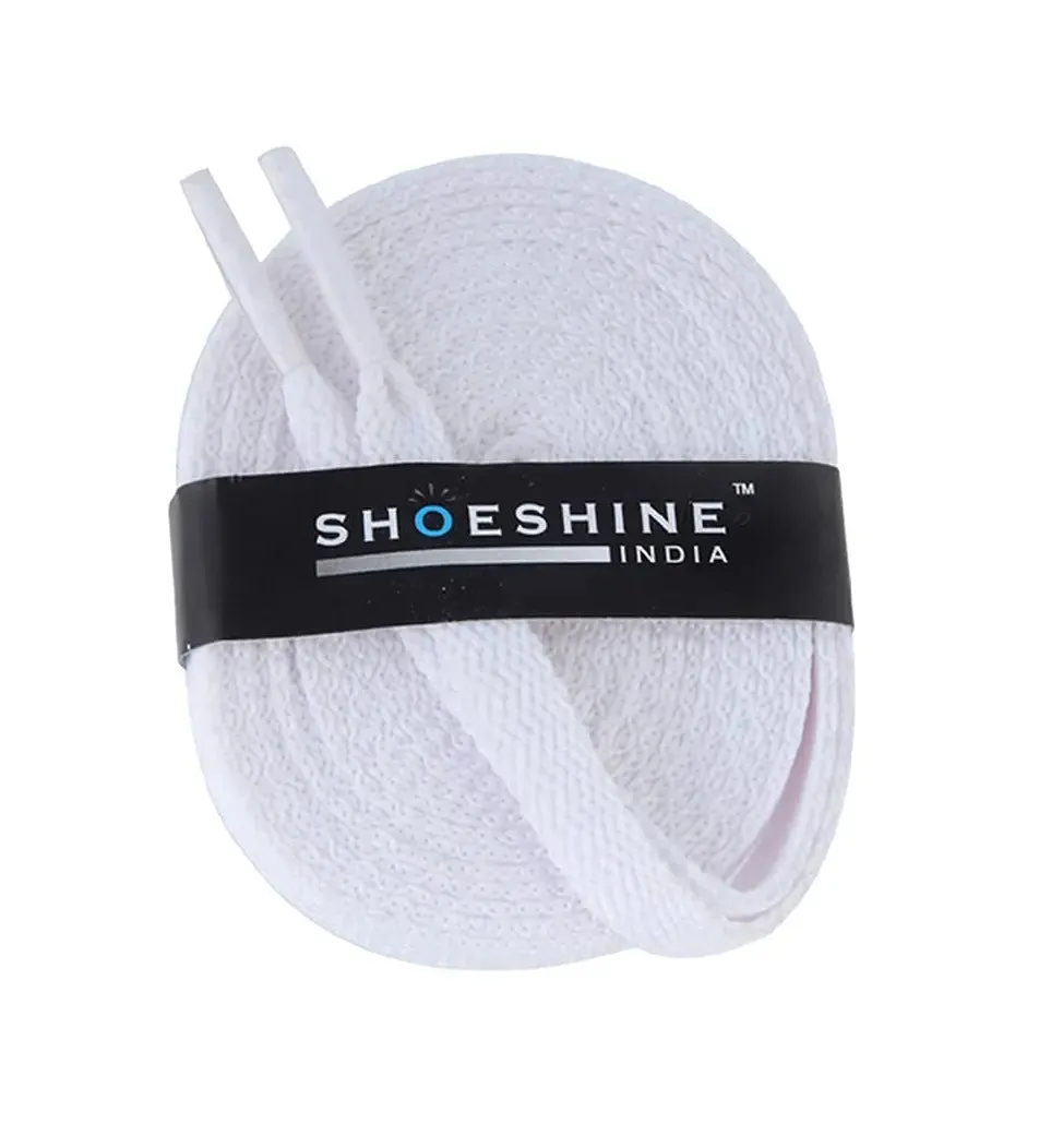 SHOESHINE Flat Shoelace (1 Pair) Red sports and sneaker shoe laces