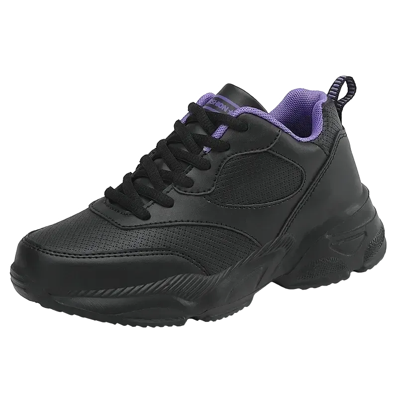 Sports Jogging Shoes  Leather Waterproof Running Shoes Women Lightweight Soft Casual Sneakers