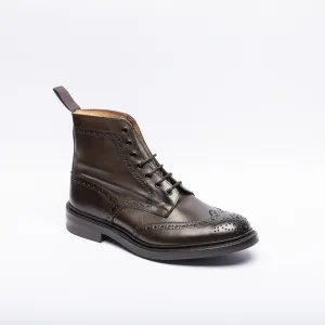 Stivale derby Tricker's Stow in pelle marrone