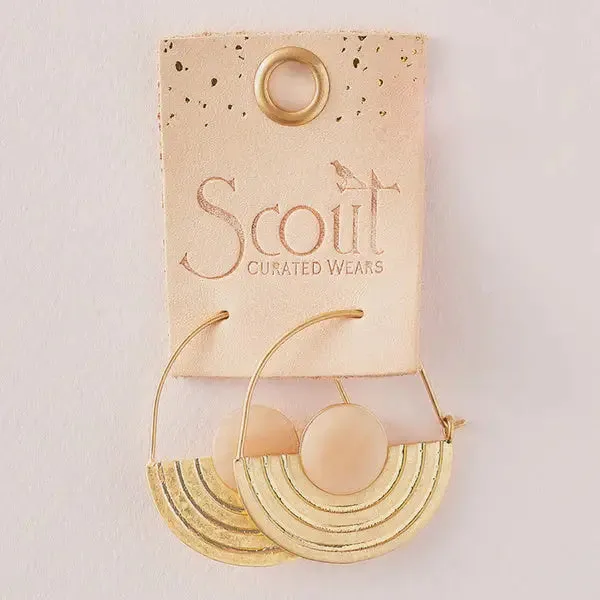 STONE ORBIT EARRING