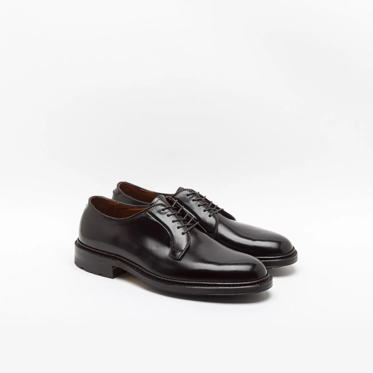 Stringata derby Alden 990 C in pelle di cavallo bordeaux