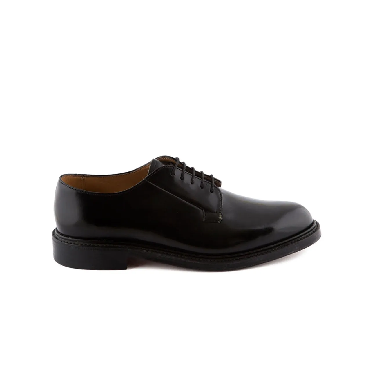 Stringata derby Cheaney Joseph & Sons Deal in pelle spazzolata nera