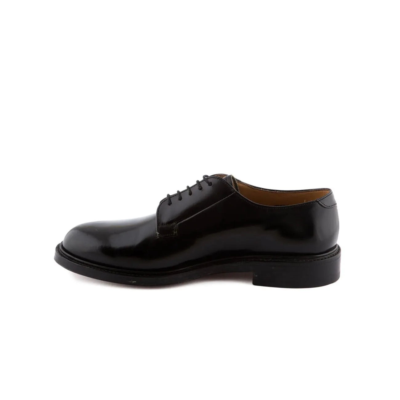 Stringata derby Cheaney Joseph & Sons Deal in pelle spazzolata nera