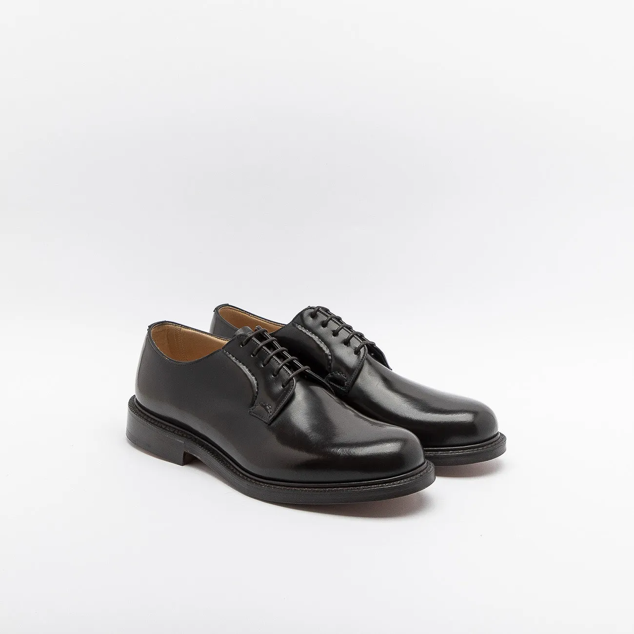 Stringata derby Church's Shannon in pelle spazzolata marrone