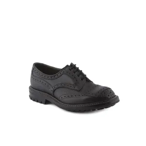 Stringata derby Tricker's Francis 7615 in pelle nera