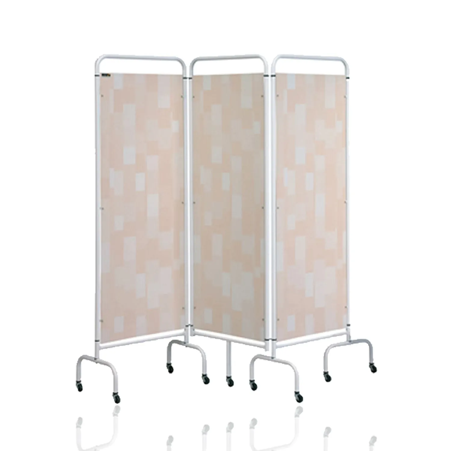 Sunflower 3 Section Mobile Folding Screen with Hygienic Disposable Curtains