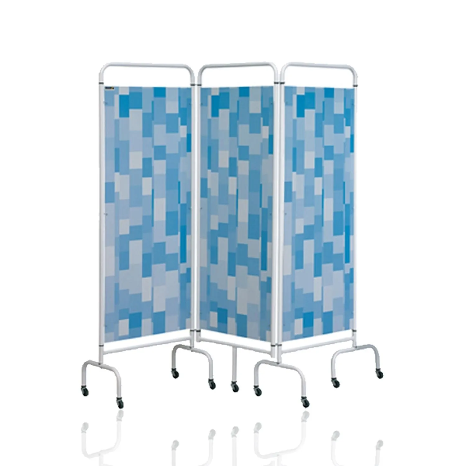 Sunflower 3 Section Mobile Folding Screen with Hygienic Disposable Curtains