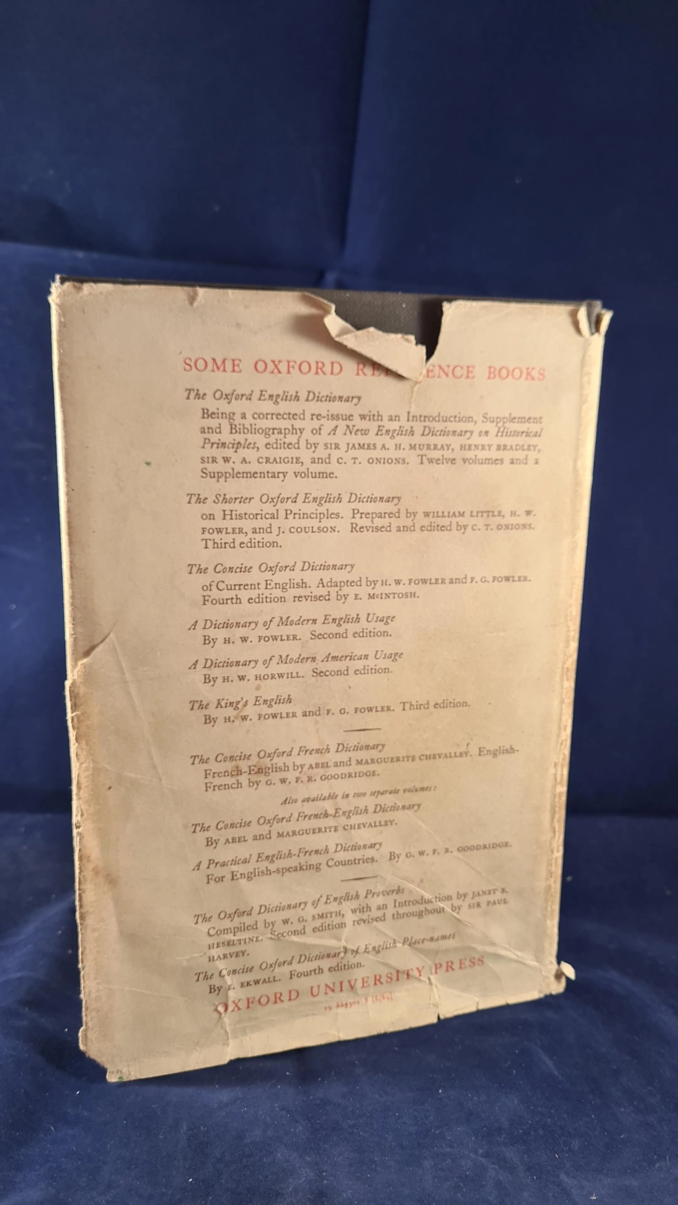 The Concise Dictionary of National Biography Part 1, Oxford University Press, 1969