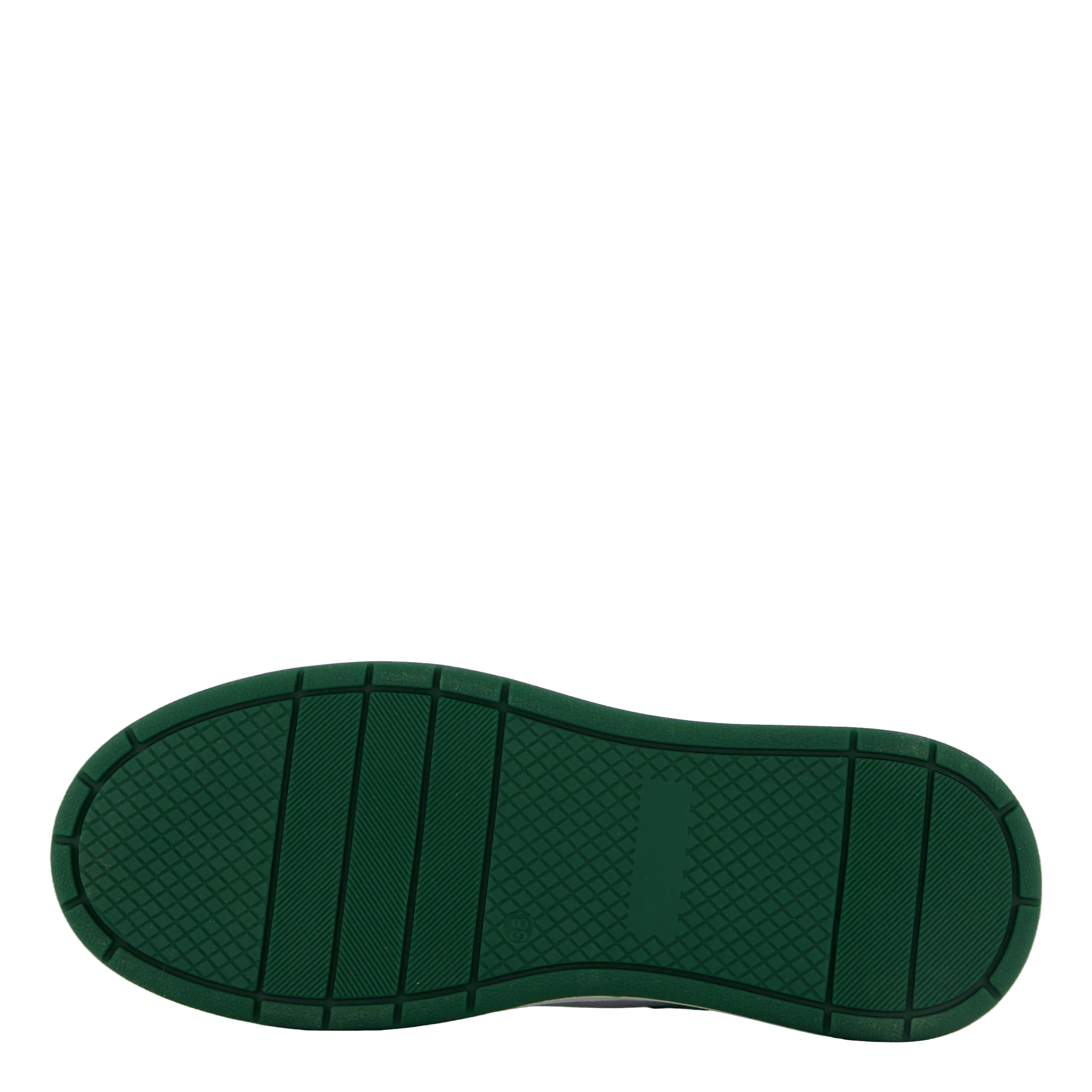 The Ella White Leather/green