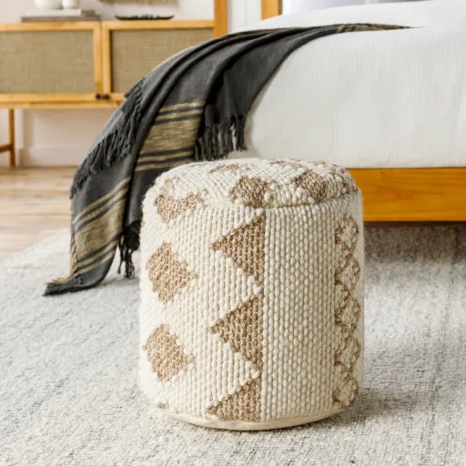 Tranquil Tundra 16H x 16W x 16D Pouf