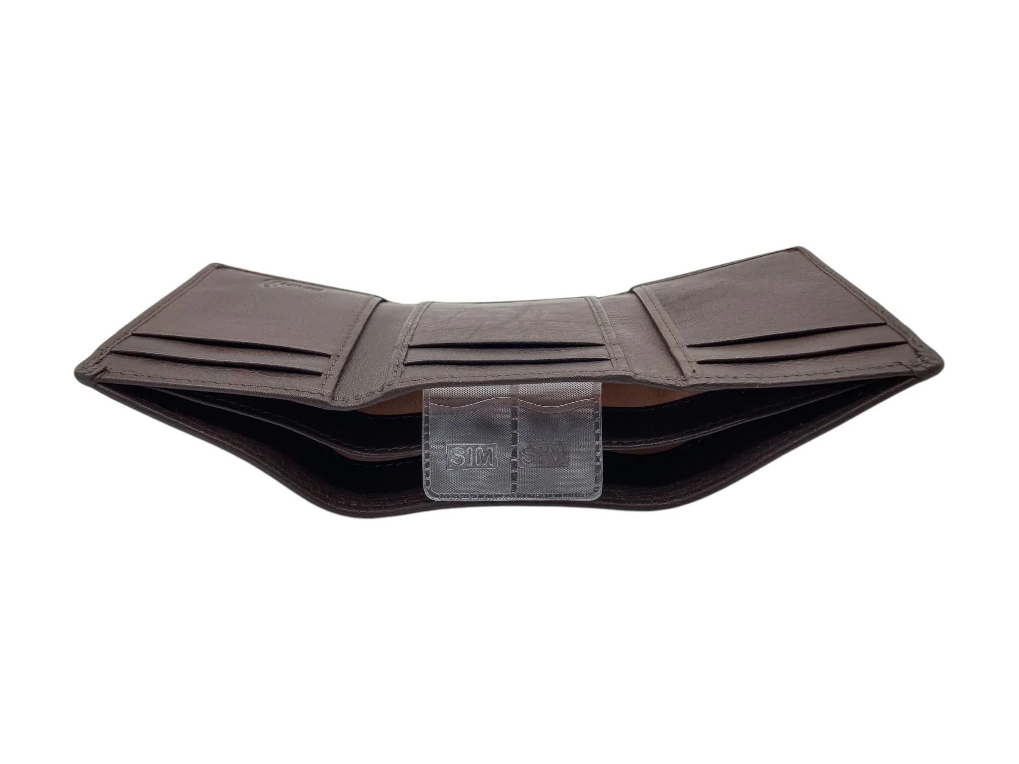 Trifold Wallet RFID Slim Wallets 10 Card Double Stitch # 1539A [EL.LOOP]