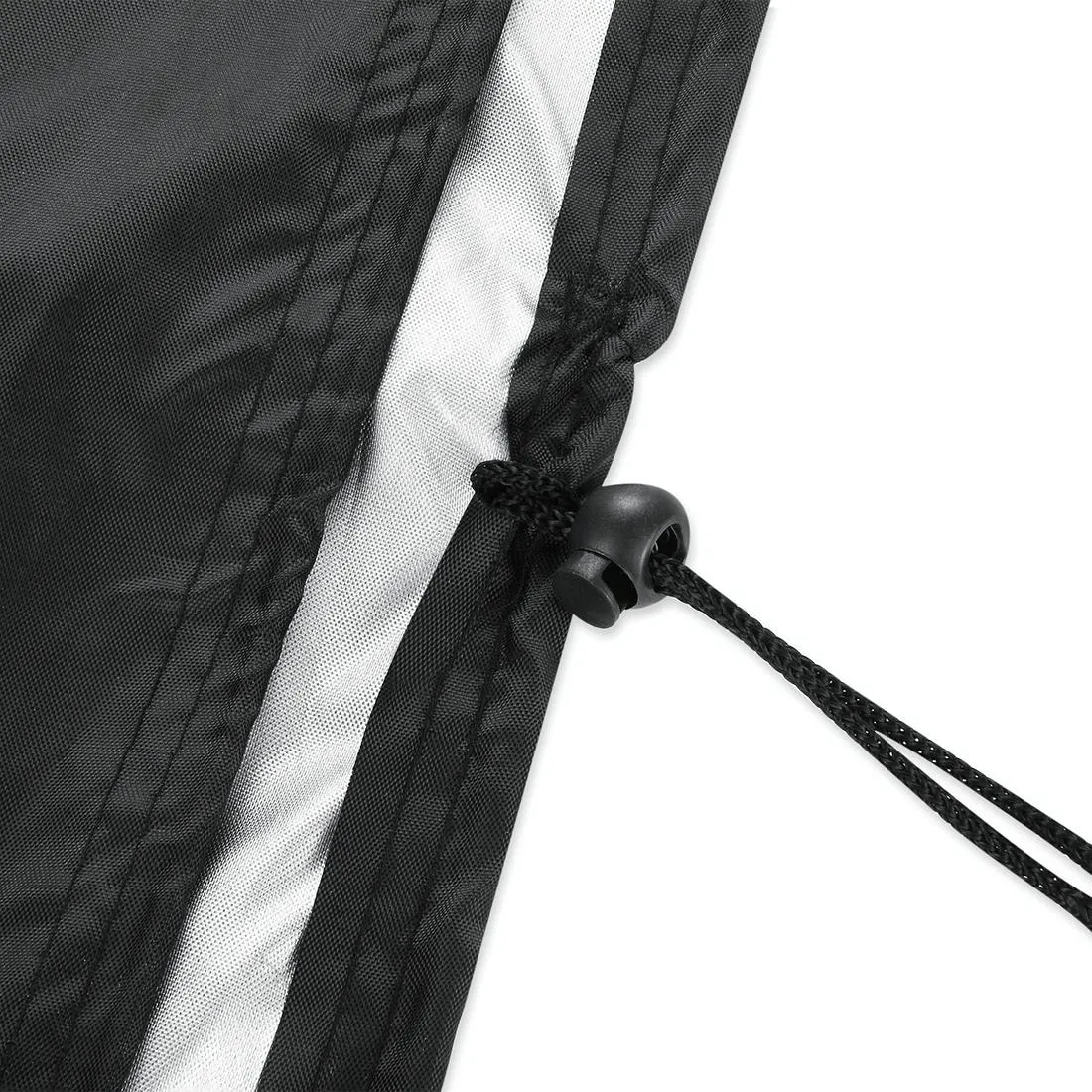 Waterproof 210D Oxford Cloth Bbq Grill Cover - Anti-Uv Dust-Proof Foldable - Fits Gas Charcoal Electric - 170X61X117Cm - Black