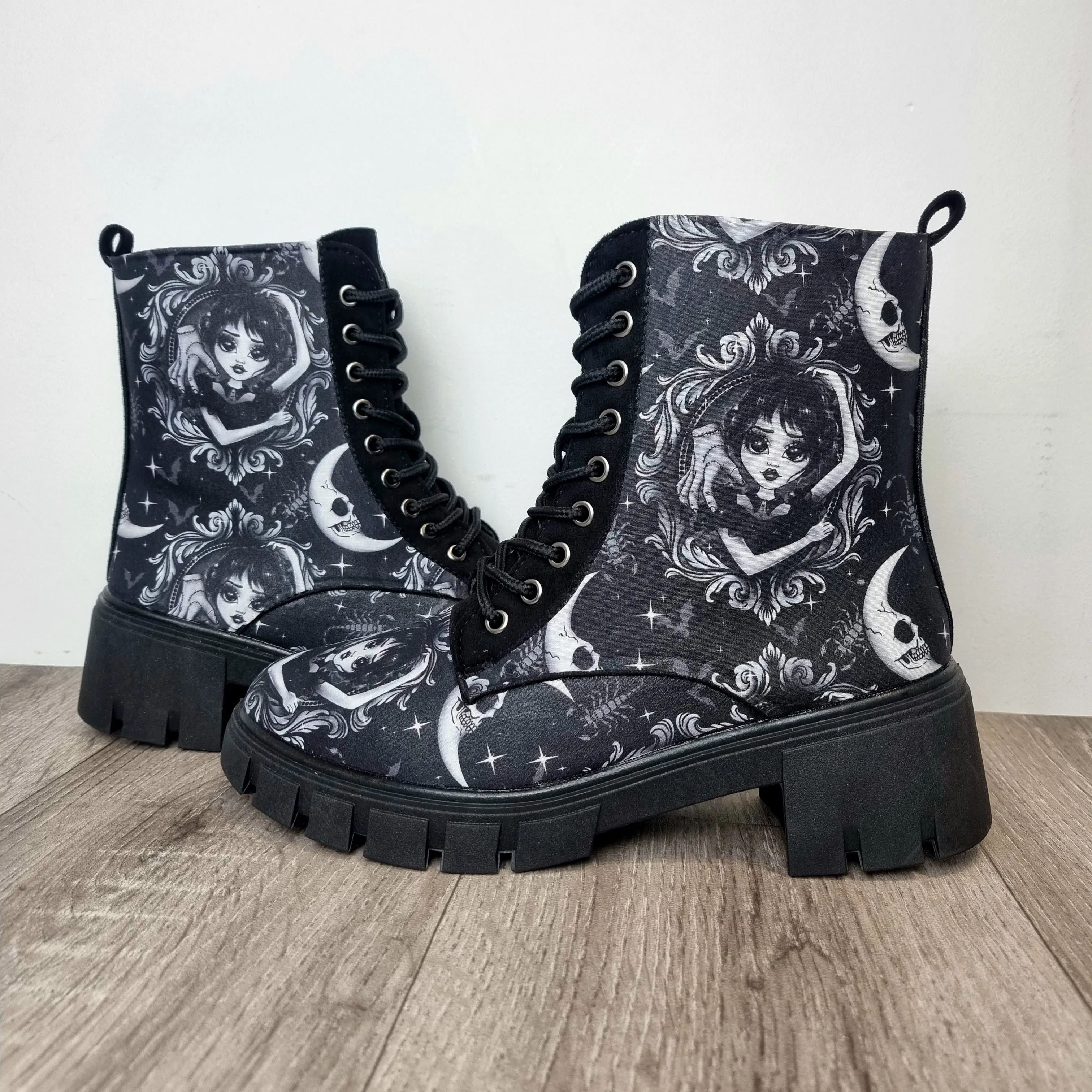 Wednesday heel ankle boots