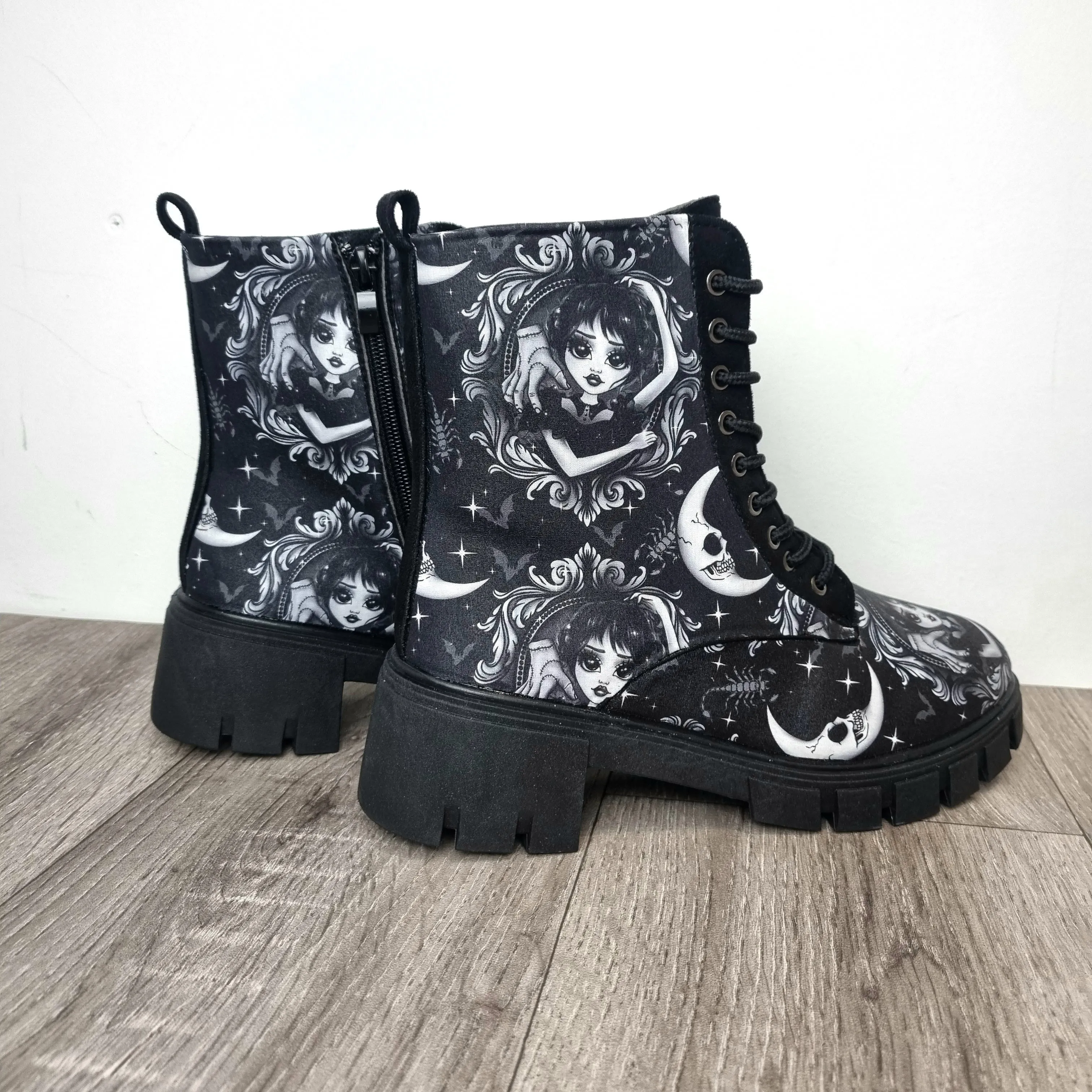 Wednesday heel ankle boots