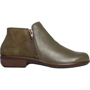 Women's Naot Helm Soft Green/Oily Olive Leather/Suede