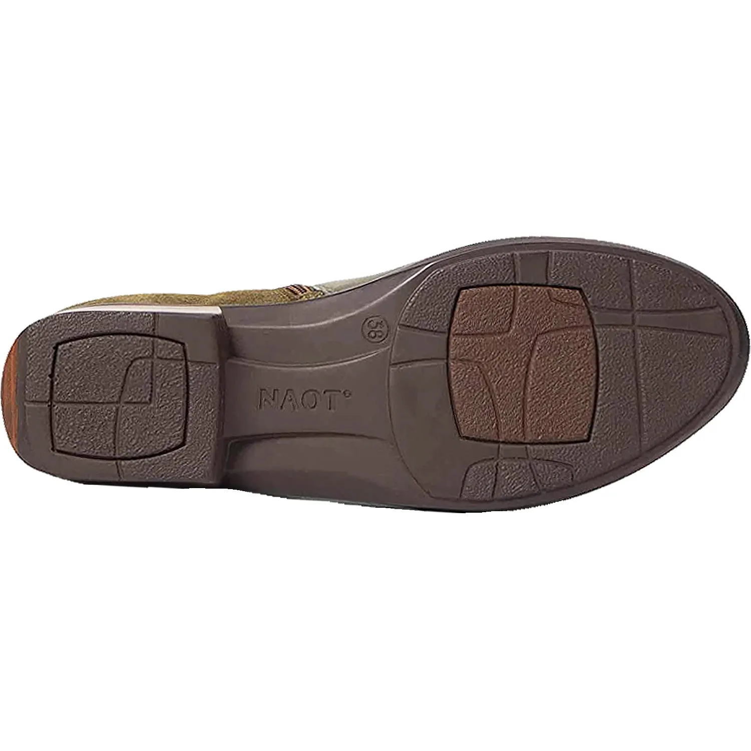 Women's Naot Helm Soft Green/Oily Olive Leather/Suede