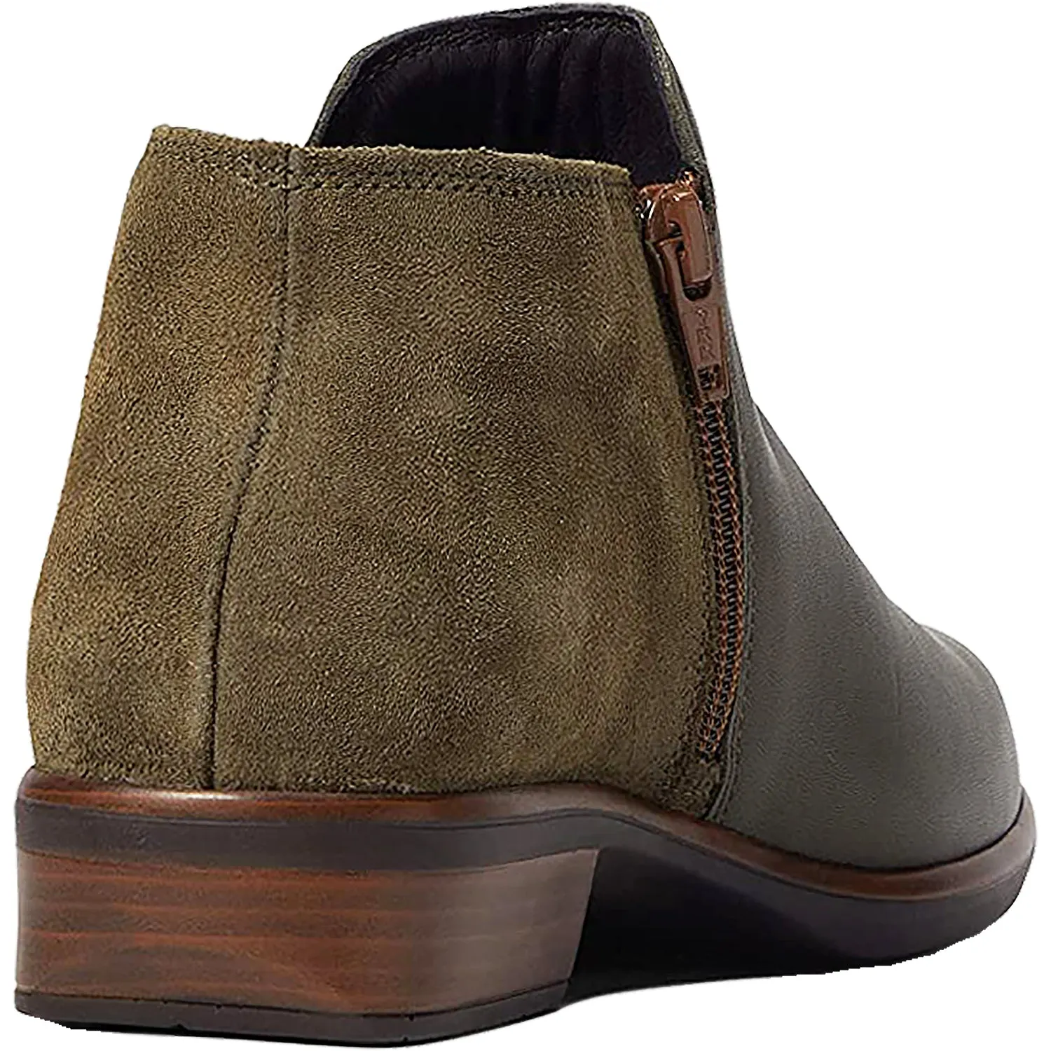 Women's Naot Helm Soft Green/Oily Olive Leather/Suede