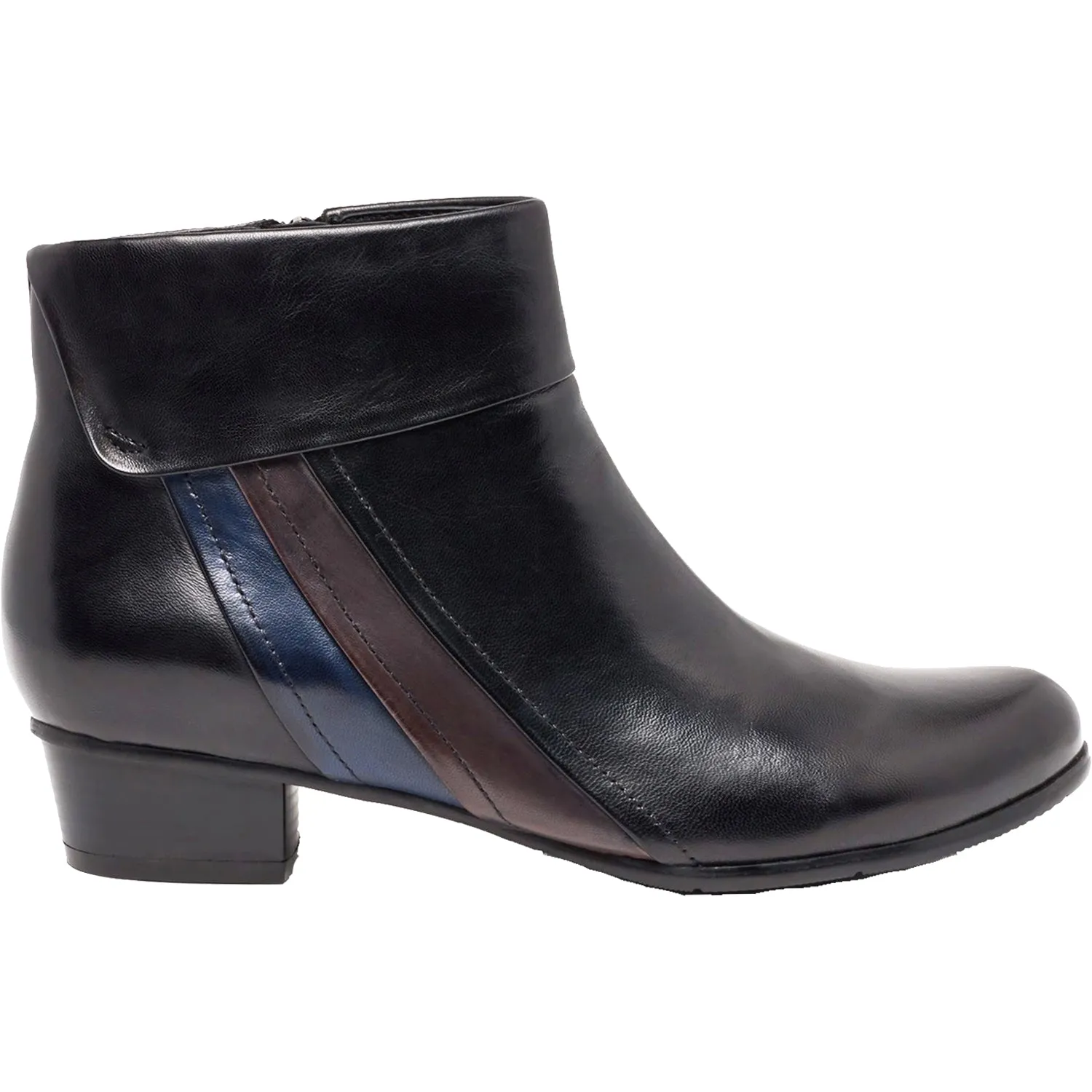 Women's Regarde Le Ciel Stefany-369 Black/Muddy/Melanzana Glove Leather